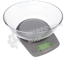 Весы кухонные Maxvi KS102P grey