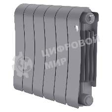 Радиатор биметаллический Royal Thermo Infinity 300 Silver Satin - 6 секц.