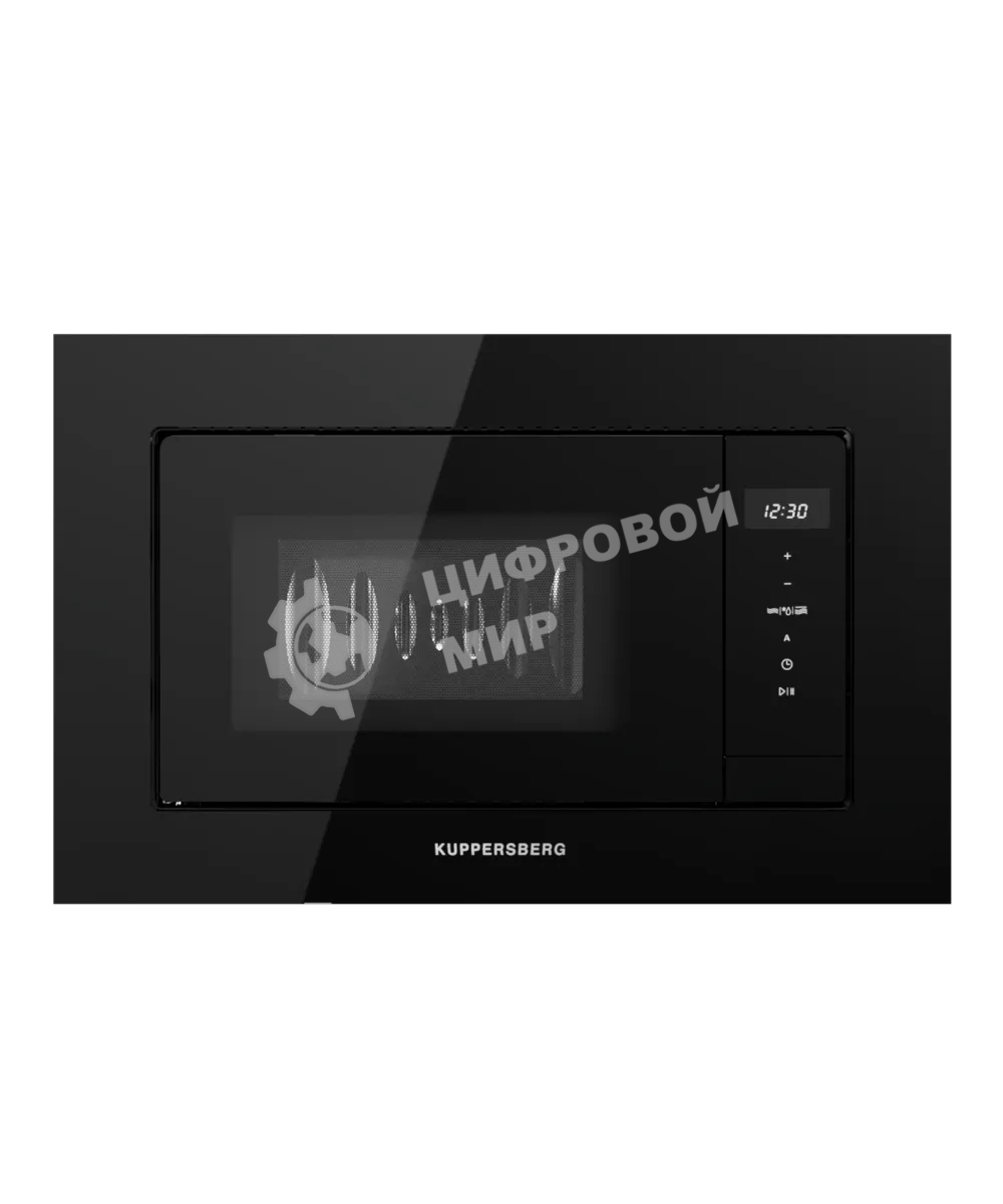 Встраиваемая микроволновая печь Kuppersberg HMW 622 B, ВхШхГ 390х595х315, объем 20 л, мощность 800 Вт, 5 уровней мощности, гриль, 6 автоматических программ, размораживание, сенсорное управление, черный