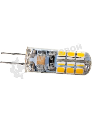 Лампа светодиодная JazzWay PLED-G4 3Вт капсульная 2700К теплый белый G4 200лм 220-230В