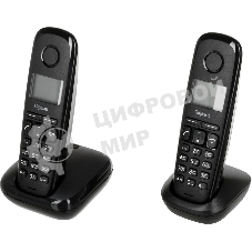 Радиотелефон Dect Gigaset A170 DUO черный (труб. в компл.:2шт) АОН