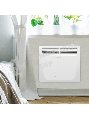 Конвектор электрический Ballu Enzo BEC/EZMR-1000 белый, 1000 Вт, 15 м2, термостат