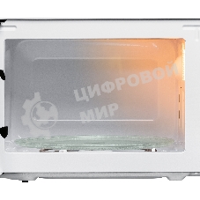 Микроволновая печь BBK 20MWG-738M/W белый, 20 л, 700 Вт, переключатели - поворотный механизм