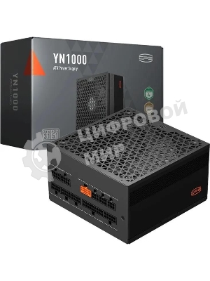 Блок питания PCCooler P5-YN1000-G1F, 1000Вт, 80 PLUS Gold, 135мм, модульный, черный