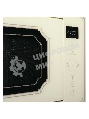 Встраиваемая микроволновая печь Korting KMI 825 RGb бежевый, 25 л, 900 Вт, переключатели - сенсор