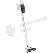 Пылесос вертикальный Hyundai HYV-S5550 белый/серебристый, питание от аккумулятора, 100 Вт, уборка сухая, пылесборник 0.5 л