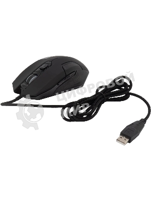 Мышь проводная Acer OMW170 черный, 3200 dpi, USB, кнопки - 6