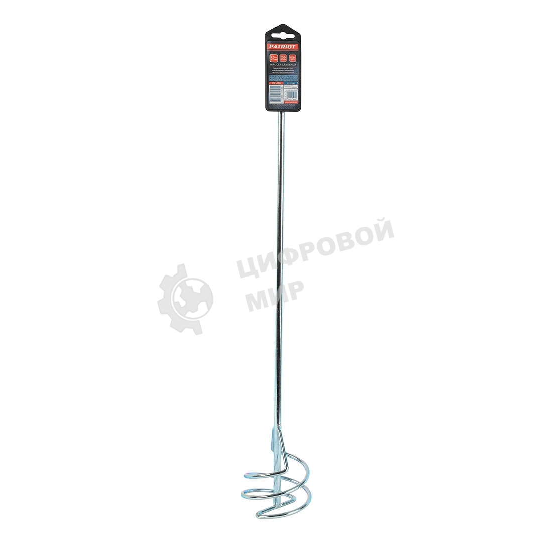 Миксер насадка PATRIOT MP486 для сухих и строит. смесей, оцинкованый,100x600 мм, хвостовик SDS Plus.