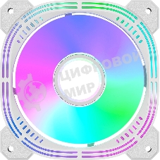 Вентилятор для корпуса Formula Nulight 12WH RGb 120х120x25 белый 3-pin 4-pin (Molex) 19.06дБ (NULIGHT 12WH FR) Ret