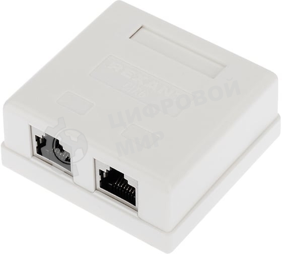 Рoзетка компьютерная внешняя Rexant 2-порта RJ-45 (8P8C), FTP экранированная, категория 6