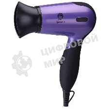 Фен Василиса ФН2-1400 фиолетовый/черный, 1400 Вт, компактный