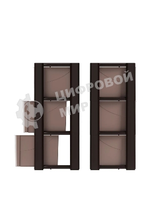 Комод Альтернатива М7835 Колорит, 3 секции, венге