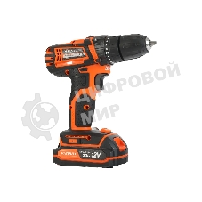 Дрель-шуруповерт Patriot BR 101ES, 12 В, 2 Ач, 25 Нм, щеточный