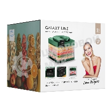 Сушилка для овощей и фруктов Galaxy Line GL 2630, зеленый, с электронным управлением, 450 Вт