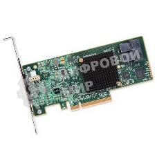 Адаптер HBA Broadcom 9300-8I SGL (LSI00344/H5-25573-00) PCIe 3.0 x8 LP, SAS/SATA 12G HBA, 8port(2*int SFF8643), 3008 IOC, 5 (007080)