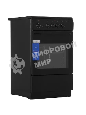 Плита электрическая De Luxe 506004.04ЭС 031 черный, конфорок 4 шт, духовка 60 л, 50 см x 87 см x 60 см