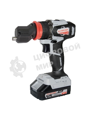 Дрель-шуруповерт ИНТЕРСКОЛ ДА-13/18ВК, 18 В, 2 Ач, 50 Нм, бесщеточный