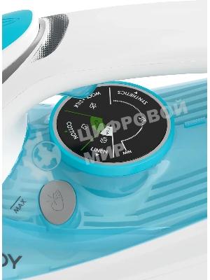Утюг Candy CI-101 белый/голубой, 2700 Вт, 55 г/мин, 160 г/мин, 500 мл