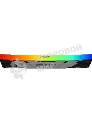 Оперативная память Kingston Fury Renegade, DDR4, 16GB (1x16GB), 3200MHz, CL16, DIMM, с радиатором, RGB, серебристый/черный