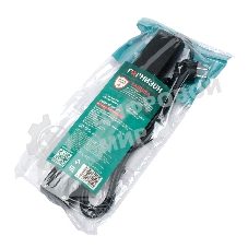 Сетевой фильтр Гарнизон 5 р, 10А, 2xUSB, 1.8 м, ур.защиты 4, черный, пакет