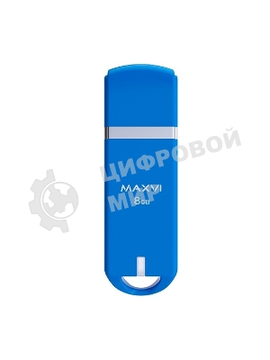 Флешка USB Maxvi P3 8Gb USB 2.0 sky blue, монолит с колпачком, ABS пластик