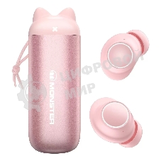 Наушники TWS MONSTER Melody розовый, внутриканальные, Bluetooth, до 5 ч
