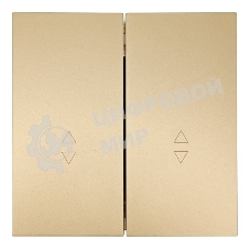 Выключатель проходной 2-кл. СП ZIMA IP20 10А безвинт. зажим зол. LEZARD 704-3688-106QC