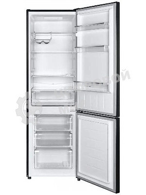 Холодильник Maunfeld MFF176SFSB черный двухкамерный 188/75л морозилка снизу, ручная разморозка