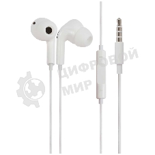 Проводные наушники Red Line SP18 белый, вкладыши, Jack 3.5 мм, встроенный микрофон