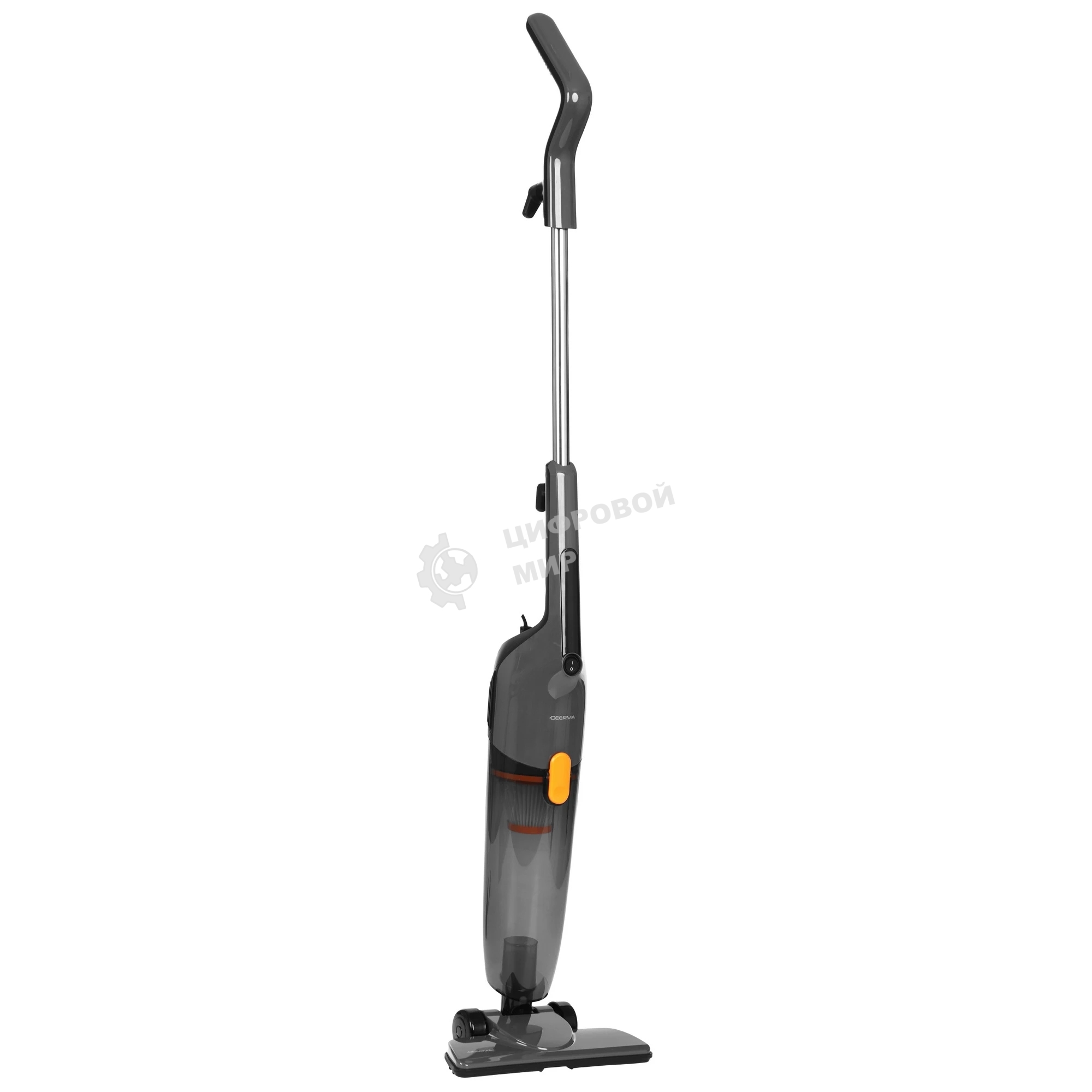 Пылесос вертикальный Deerma DX800 Combo DXAD112 серый, питание от сети, 140 Вт, уборка сухая, пылесборник 1.7 л