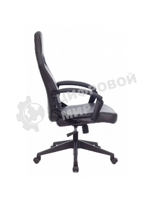 Кресло Zombie DRIVER черный, экокожа, 120 кг, механизм качания