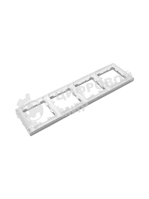 Рамка 4-местная Эпика EKF UP1-FPA-04 алюминий, пластик