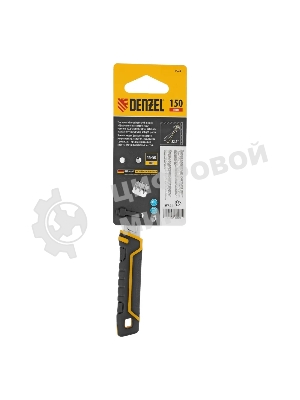 Ключ разводной Denzel 150 мм (раскрытие до 23 мм), CrV, с быстрым сбросом, кованый, TPR рукоятка