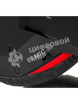 Игровые стереонаушники с микрофоном SVEN AP-G988MV, черный-красный Игровые стереонаушники с микрофоном SVEN AP-G988MV, черный-красный