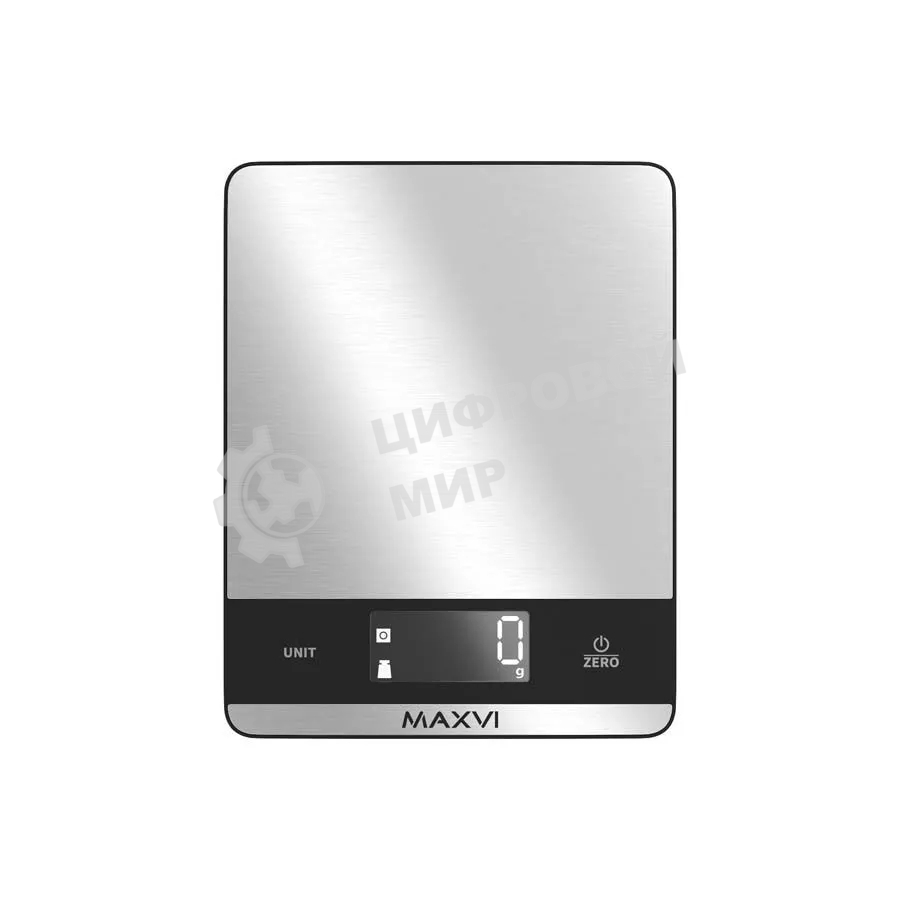 Весы кухонные Maxvi KS121S серебристый