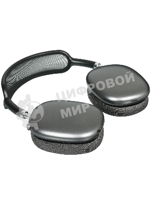 Беспроводные/проводные наушники Borofone BO35 серый космос, накладные, Bluetooth + проводной