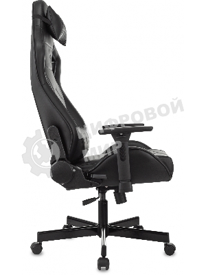 Кресло Knight Gladiator черный, экокожа, 120 кг, механизм качания