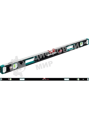 Уровень KRAFTOOL A-RATE CONTROL 2000 мм, сверхпрочный уровень с зеркальным глазком