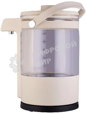 Чайник электрический Hyundai HYK-G7700 2.5 л, 2200 Вт, кремовый/черный корпус: стекло