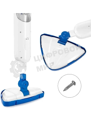 Швабра паровая Kitfort КТ-1048-3 белый/синий