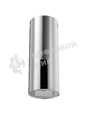 Вытяжка Kuppersberg, цилиндрическая, настенная, 35 см, сенсорное управление, таймер, отвод/рециркуляция, 3 скорости, производительность 850 м3/ч, LED освещение, обратный клапан, уровень шума 68 дБ, угольный фильтр CF110 (опция), цвет нержавеющая сталь