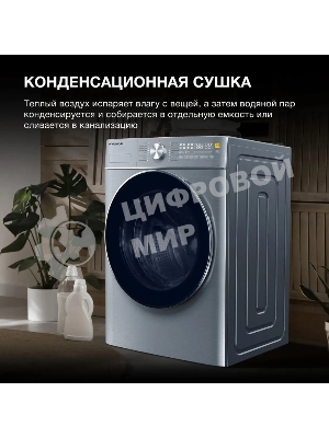 Стиральная машина Hyundai WMD9413 серебристый, загр. фронтальная макс.: 10 кг 1400 об/мин класс: В