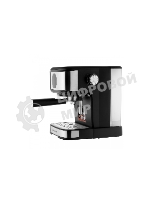 Кофеварка рожковая BRAYER BR1105, черный/серебристый, исп. кофе - молотый, 1,5 л, 800 Вт, 20 бар