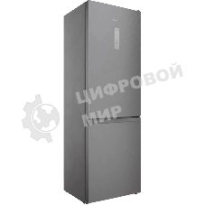 Холодильник Hotpoint HT 5180 MX нержавеющая сталь/серебристый двухкамерный 220/78 л морозилка снизу, No Frost