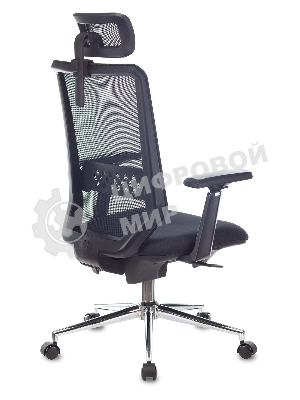 Кресло Бюрократ MC-612N-H TW-01 черный, сетка, подголовник