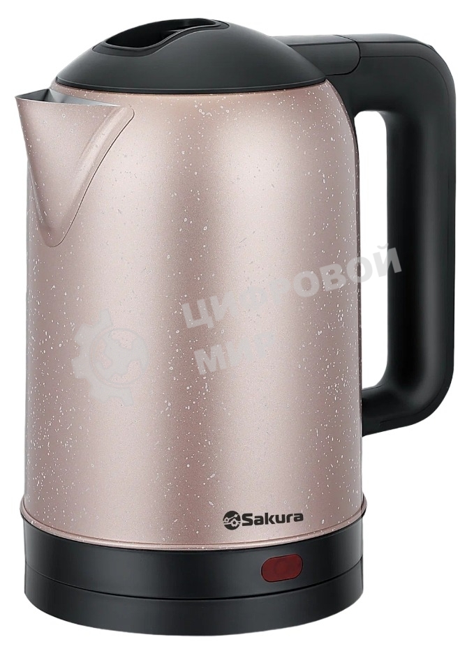 Чайник электрический Sakura SA-2121CD 2л, нержавейка, шампань/крап
