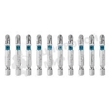 Бита PZ3х50 мм, сталь S2, шестигр., 10 шт. Gross