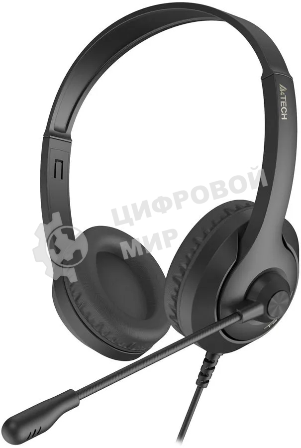 Гарнитура A4Tech Fstyler FH100U чёрный, проводная