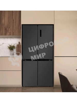 Холодильник LEX LCD450MgID серый трехкамерный 288/129л морозилка снизу, No Frost, Side-by-Side