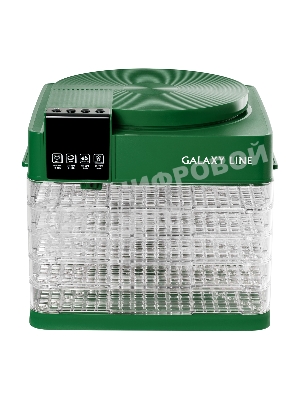 Сушилка для овощей и фруктов Galaxy Line GL 2630, зеленый, с электронным управлением, 450 Вт